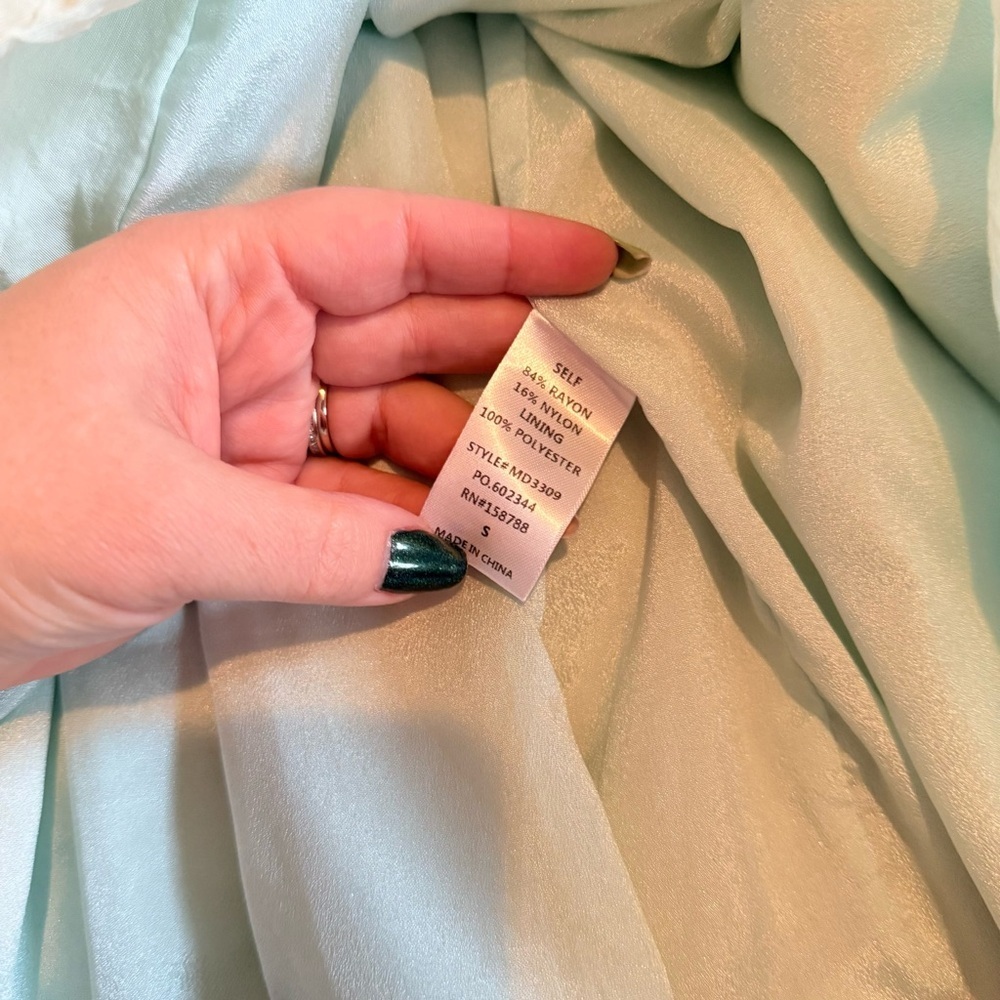 Jenni Nicole Della ruffle mint mini dress - Picture 6 of 10